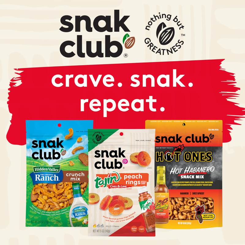 Snak Club Honey Cashews, Honey Glazed Nuts, Kosher Snack, 2.5