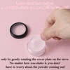 QFGasre 4pcs Plastic Empty Travel Small Loose Powders Compact Refillable