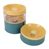 Pet Double Bowl Water Dispenser 1L Neck Protection Anti Tip