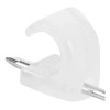 Grapa Para Cable Plano 0.5 X 1.9 Cm Transparente Thorsman