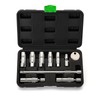 10PCS 3/8" Drive Magnetic Spark Plug Socket Set, Swivel Spark