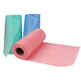 3 Rolls Disposable Cleaning Towel,Paper Towels Multipurpose Fabric OTP Nonwovens Non-Woven Kitchen Disposable Cleaning Nonstick Wiping Rag House Cleaning Cloth Washcloth Towel