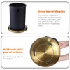 LEASYLIFE 10L/2.6GAL Brushed Gold Trash Can,Stainless Steel Trash Can,Conical Garbage