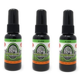 BluntPower Oil Based Concentrated Air Freshener and Oil for Diffuser - Air Freshener Spray For Room, Car, Bathroom - Concentrated Room Deodorizer & Odor Eliminator Spray - Kush 1.5oz. (3 Pk)