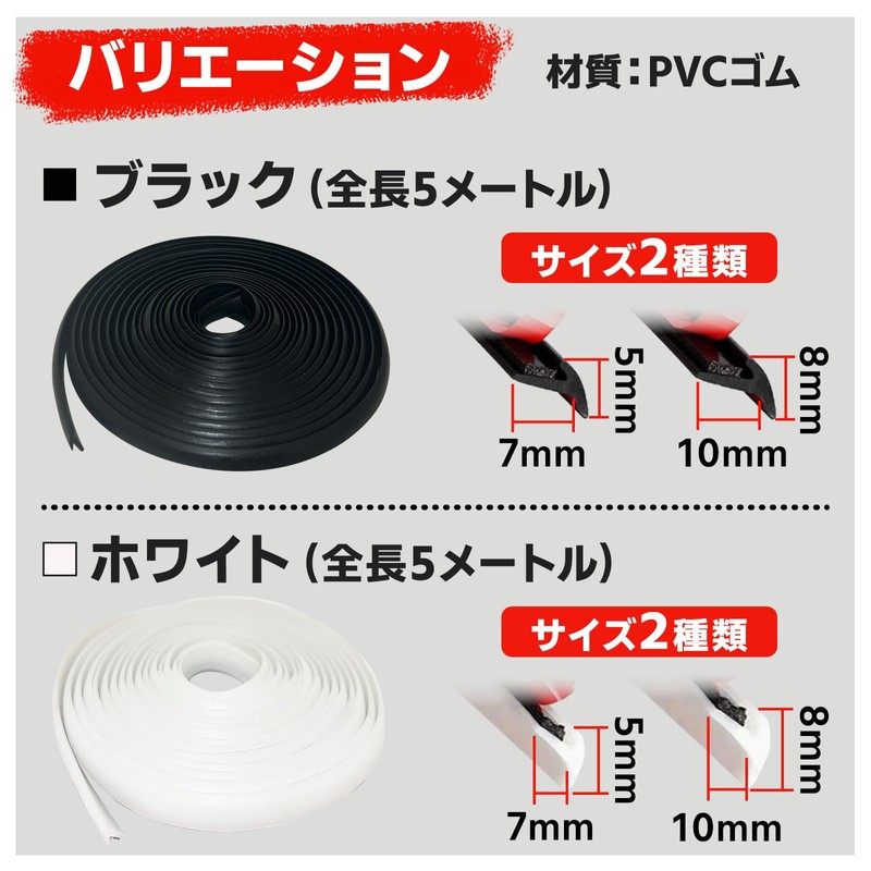UB-Lab. Car Aero Molding Side Guard Gap Filling Tape Door