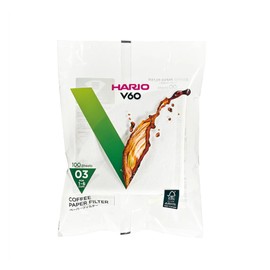 Hario, Confezione di filtri in Carta per caffè, VCF-01-100M, White, Size 03-100pcs