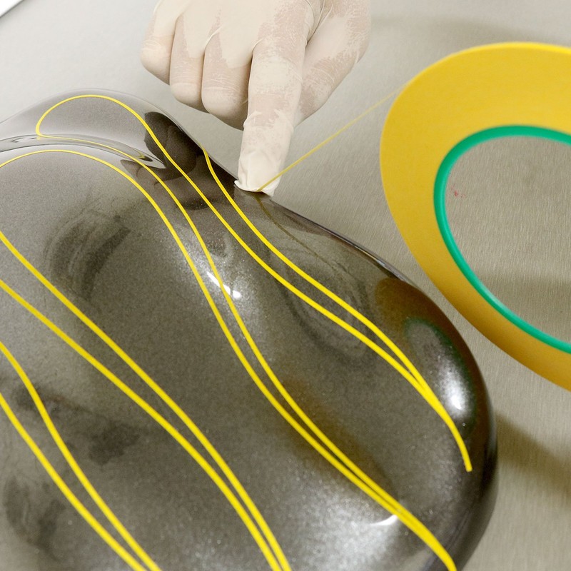 Custom Shop CSF132 K-Tape Coated Series Micro Fineline Tape, Yellow
