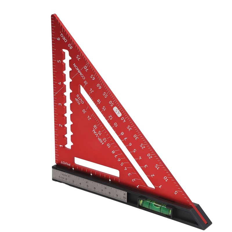 7 Inch Rafter Square with Level High Accuracy Aluminum Alloy