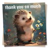 Adorable Hedgehog Thank You Card - Thank You So Much