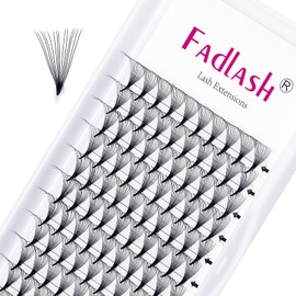 Fan Volume Eyelashes, 14D, 0.07 mm, D Curl, 11 mm Russian Volume Eyelash Extensions, Premade Fan, Premade Russian Lashes, Eyelash Extensions (14D, 0.07 mm, D curl, 11 mm)