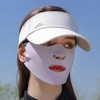 Ultra-Light Golf Cycling Sun Protection Face Mask Helmet UV Skin 2ea