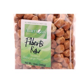 12oz Gourmet Style Bag of Raw Filberts/Hazelnuts [¾ lb.]