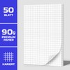 Fantastino® A6 Notepad Squared - Pack of 10, 500 Sheets