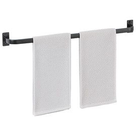 Mooche Towel Bar for Bathroom, 24 inch Towel Rack Wall Mounted, Heavy Duty Hand Towel Holder Organizer Single Towel Rod Stainless Steel, Matte Black Finished