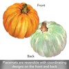 Counterart Pumpkin Shaped Reversible Placemat 4 Pack