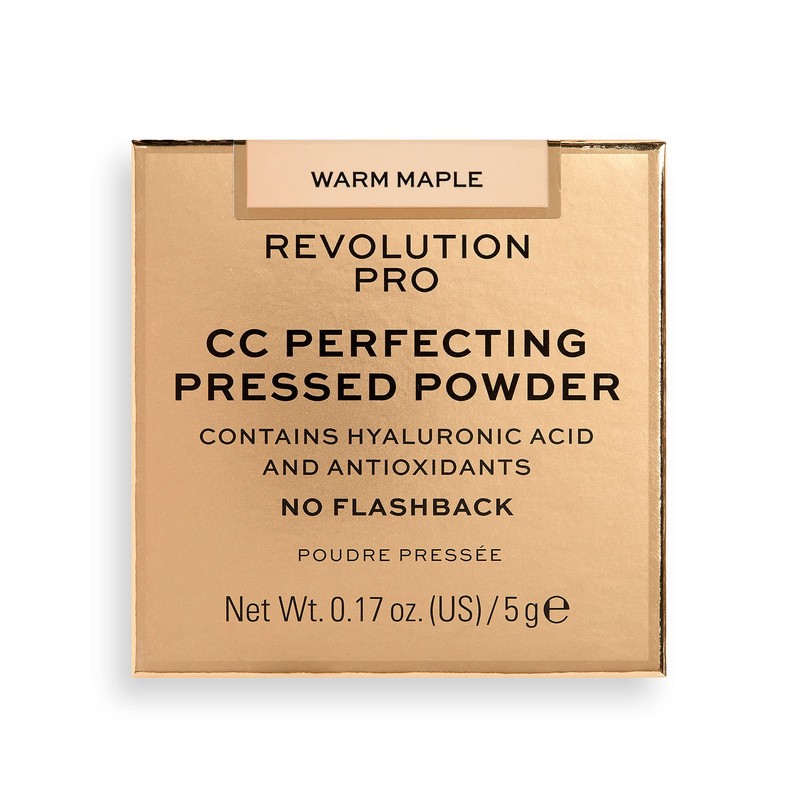 Revolution Pro, CC Perfecting Pressed Powder, Warm Maple, 5g