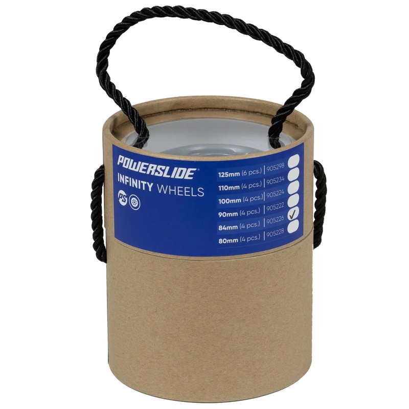 Powerslide Infinity Ii Wheels, Pack of 4, white, 84mm