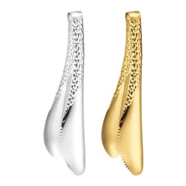 2 Pack Food Clip Stainless Steel Food Tongs Serving Tong Thickened Barbecue Anti-scalding Picnic Fried Steak Clamp Cooking Bread Clip Kitchen Accessories