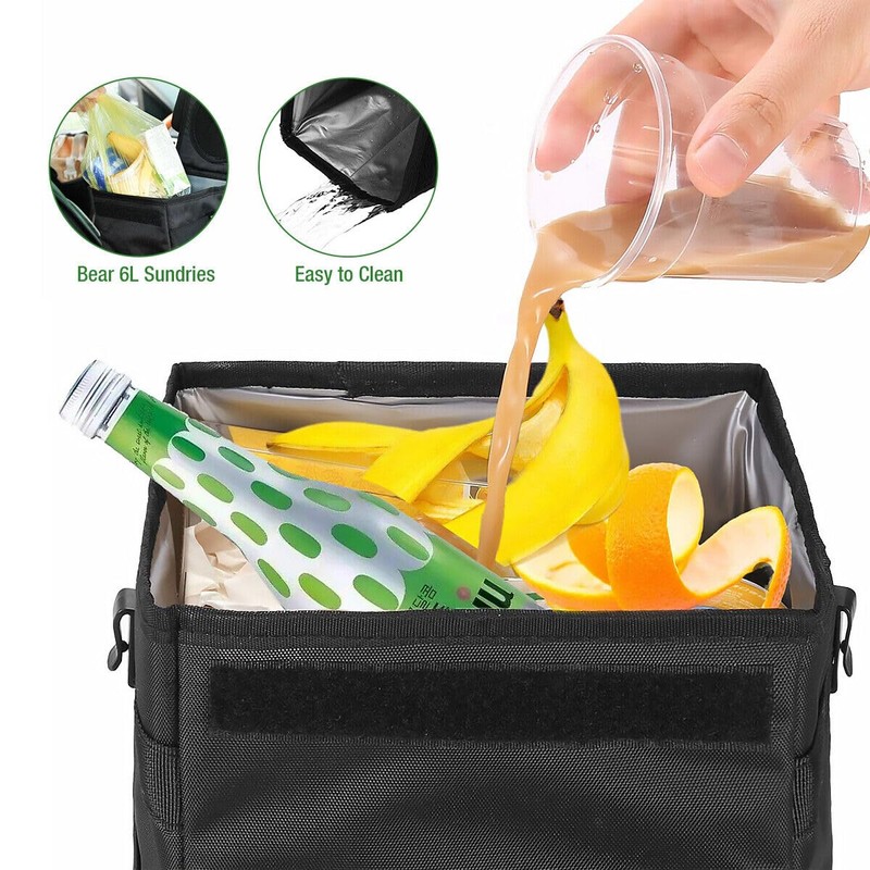 Universal Car Bin Trash Can with Lid Waterproof Storage Dustbin