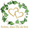 20 Napkins Green Leaves Around Hearts Gold | Schön dass