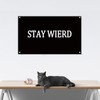 3×5 FT Stay Wierd Flag,Large College Funny Dorm Decor,Double Side