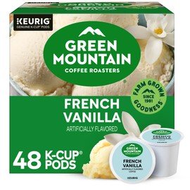 Green Mountain Coffee Roasters French Vanilla Coffee, Keurig Single-Serve K-Cup Pods, Light Roast, 48 Count