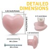 Cionyce 12 Pcs Ceramic Cabinet Knobs Heart Shape Cabinet Pulls