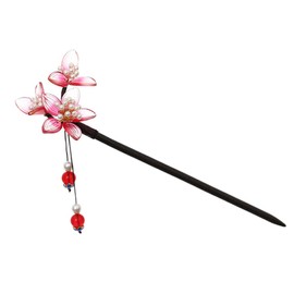 Ipetboom Traditional Hairpin Retro Chinese Style Flower Hair Chopstick Metal Hair Clip Exquisite Craft for Women's Messy Bun
