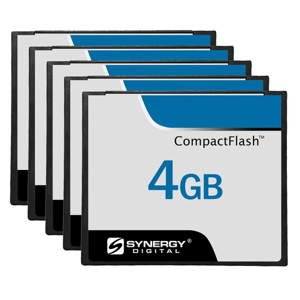 Synergy Digital 4GB Compact Flash Memory Cards, Compatible with Canon