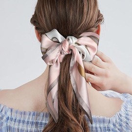 Relang Fashion Silk Satin Head Scarf for Women Hair Bandana Hair Scarf Wrap Neck Scarf for Women 27.5×27.5 inches