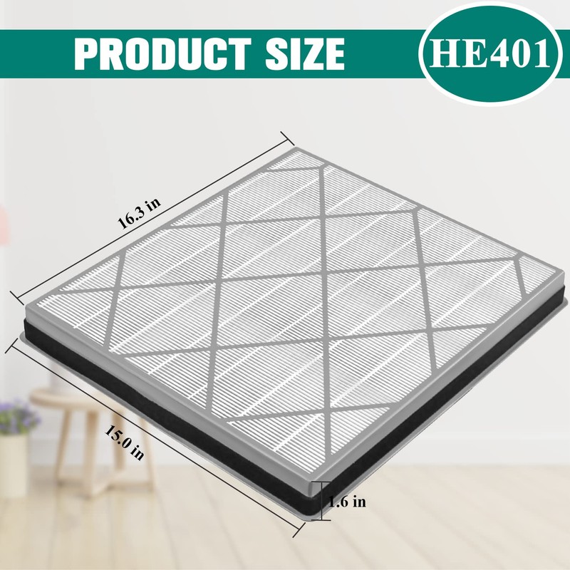 HE400 HE401 Filter Replacement for Shark Air Purifier 4 Fan,