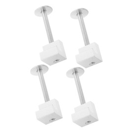 Ciieeo 4pcs Aluminum Alloy Tool Box Mounting Kit Durable Crossover Clamp Tie Down for Pickup Truck Versatile Storage for Tools