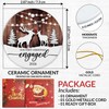 Christmas Reindeer Engagement Gifts for Couples, Engagement Ornament 2024, Engagement