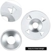 QWORK Foam Board Fasteners Washers, 300 PCS 1-1/8" Steel Washers