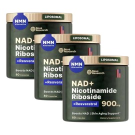 3frasco Nr Liposomal Resveratrol Quercetina Nad+