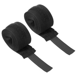 PATIKIL Boxing Hand Wraps 2pcs 197" Length Elastic Boxing Wrap Cotton Boxing Glove Wrist Strap Protection Muay Thai Martial Arts Kickboxing Bandage Black