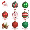 Meleager 6 cm Christmas Tree Baubles Red Green White 16