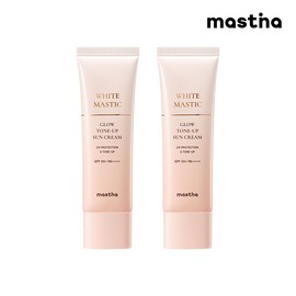 Mastina [Head office direct management] White Mastic Glow Tone-Up Sun Cream 50ml x 2 / [본사직영] 화이트매스틱 글로우 톤업 선크림 50ml 2개
