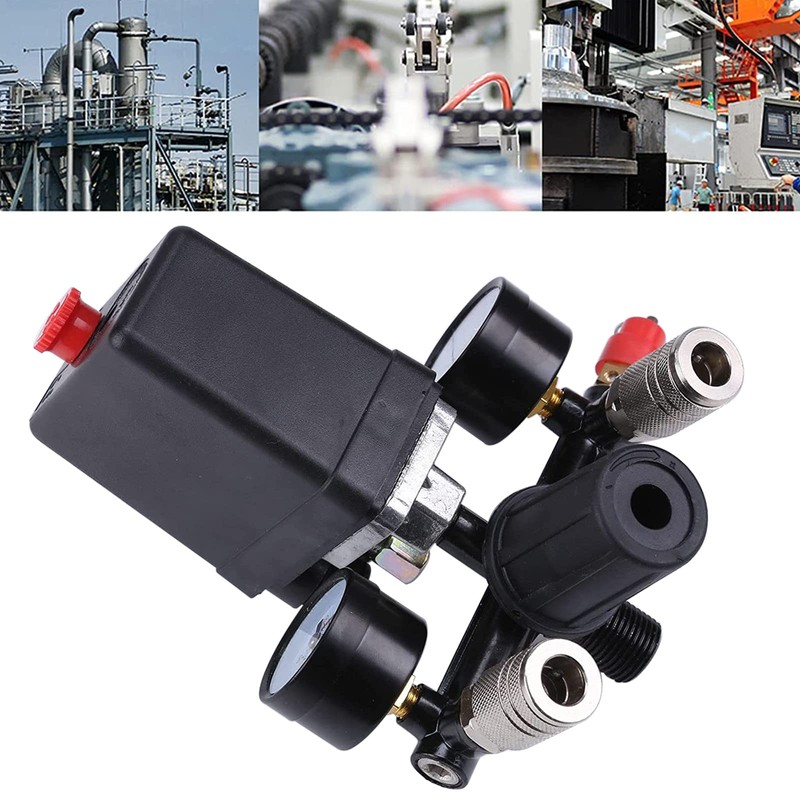 Pressure Regulator 230 V with Pressure Switch with 2 Measuring