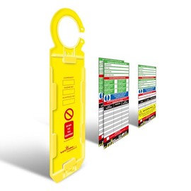 SAFETYKING® | Scaffold Inspection Tag 1 Holders - 2 Inserts | Scafftag Equipment Tag Kit | Robust Access quipment Tag | Scaffold Equipment Inspection Tag | Scallfod Record