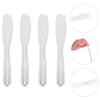 Minkissy 4pcs Cosmetic Spatula Plastic Facemask Stirring Stick Makeup Scoop