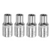 HARFINGTON 4pcs E-Torx Socket 1/4" Drive E6 External Torx Deep