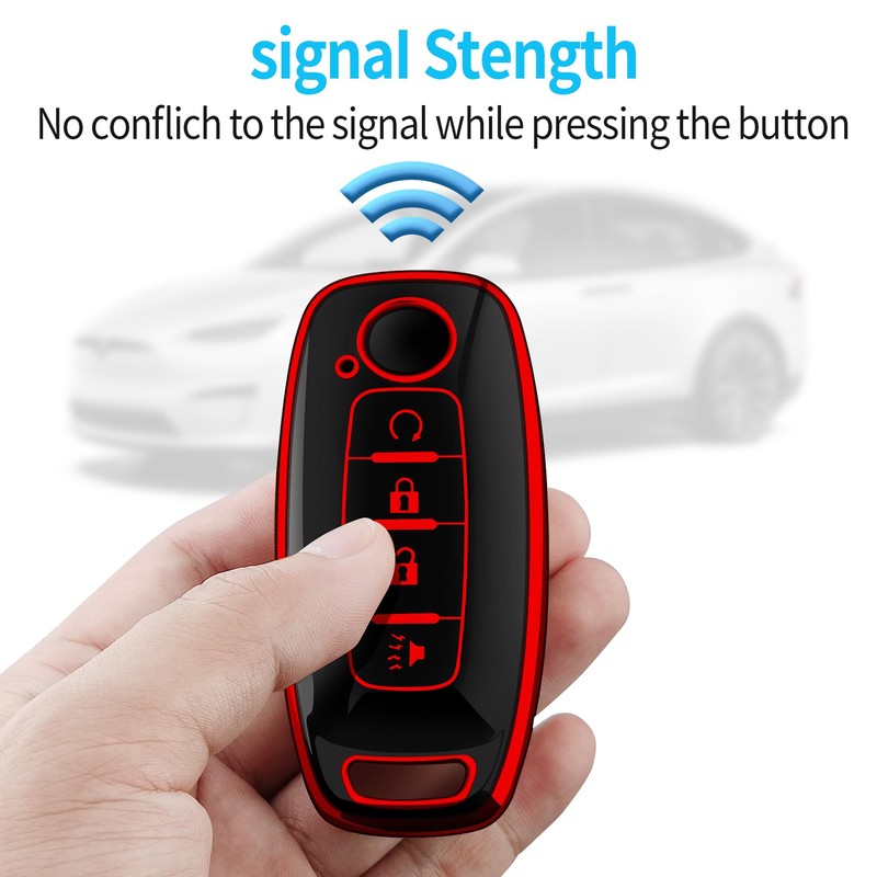 Tukellen for Nissan Key Fob Cover Special Soft TPU Key