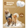 FAYOGOO Cat Harness and Lead Set, Walking Escape Proof, Adjustable