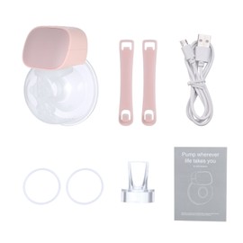 Wearable Electric Breast Pump Silent Invisible Hands Free Breast Pump 2 Modes 5 Levels Adjustable with 27mm Flange for Home Travel