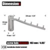 JQK Folding Clothes Hanger Rack, Stainless Steel Swing Arm Hook