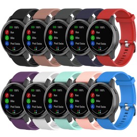 QGHXO Band for Garmin Vivoactive 4, Soft Silicone Replacement Watch Band for Garmin Vivoactive 4/ Venu 2 (No Tracker, Replacement Bands Only)