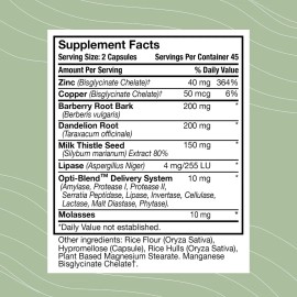 Optimal Health Systems Detox Higado Riñón Cardo Mariano 90