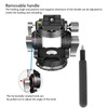 Camera Panoramic Tripod Head Aluminium Alloy with Handle Light Camera