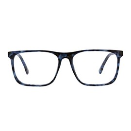 Peepers by PeeperSpecs Highbrow Blue Light Blocking Glasses, Navy Tortoise, +0.00